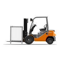 32-154-0 MODULAR SOLUTIONS FORKLIFT BRACKET 260MM L X 40MM W X 71MM H, MOUNTING HARDWARE NOT INCLUDED